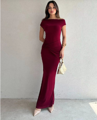 StyleCast Off-Shoulder Bodycon Maxi Dress