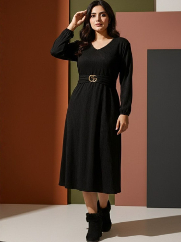 IQRA ENTERPRISE A-Line Midi Dress