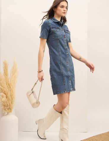 ZUMMER Denim Bodycon Dress
