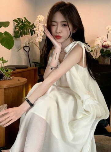 StyleCast x Revolte Tie-Up Neck Maxi Dress
